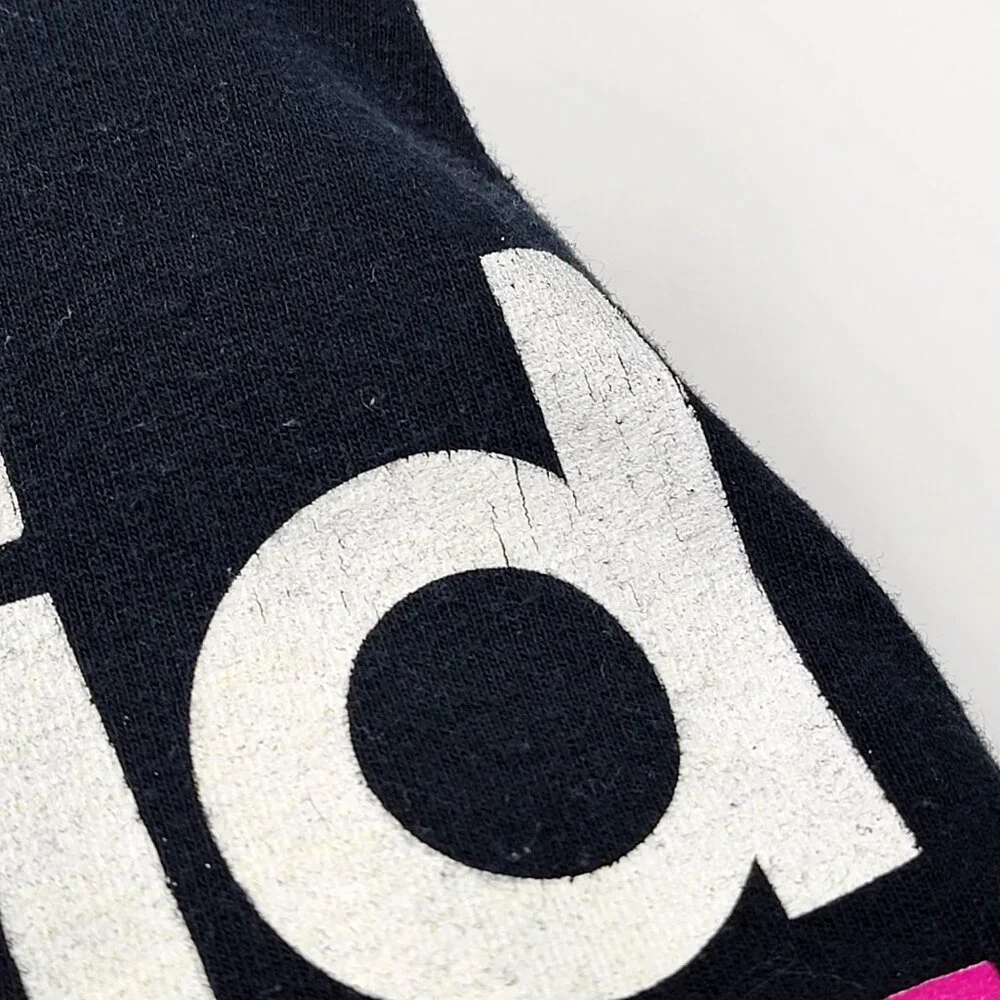 Polaroid Long Sleeve Graphic Tee With Rainbow Stripes On Back & Sleeves - 4X - Picture 10 of 16